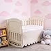 100% Cotton Scallop Edge Crib Bed Skirt, 28