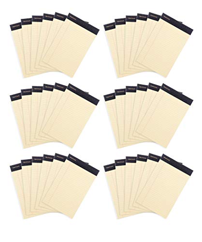Image of Mintra Office Legal Pads, ((xPremium, 5in x 8in, Narrow (Canary), 36pk (6-6pks))