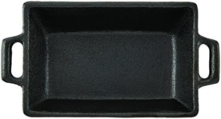 CasaModa Pre-Seasoned Cast Iron Mini Square Baker, 5.5-Inch-by-3.5-Inch