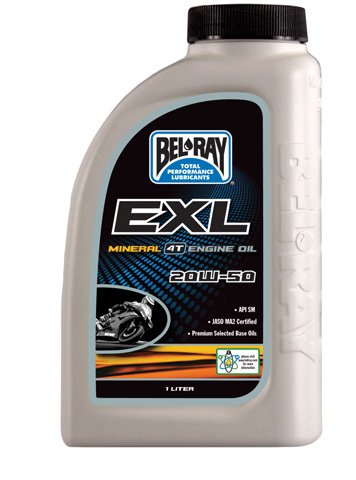 BEL-RAY EXL MINERAL 4T ENGINE OIL 20W-50 (1L), Manufacturer: BEL-RAY, Manufacturer Part Number: 99100-B1LW-AD, Stock Photo - Actual parts may vary.