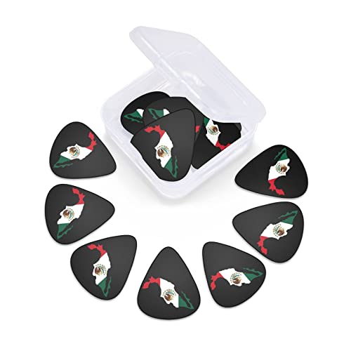 Lot de 12 médiators pour guitare basse électrique et acoustique Motif drapeau du Mexique - Les Beatles, Paul McCartney, John Lennon, RIngo Starr, George Harrison Lot de 12 médiators pour guitare basse électrique et acoustique Motif drapeau du Mexique – Image 7