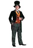 Men's Alice in Wonderland Mad Hatter Costume Deluxe Plus Size Mad Hatter Costume 2X