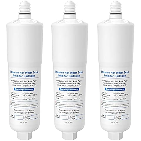 3 Pack AP431 Cartridge, Replacement for Aqua-Pure Whole House Scale Inhibition Inline Water System Helps Prevent Scale AP430SS - IT'S PURE EXPERT Cover