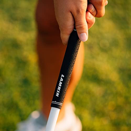 Lamkin ST+ 2 Hybrid Golf Grips, Swinging Grips, with Lamkin\'s Genesis Technology, Black/Gray