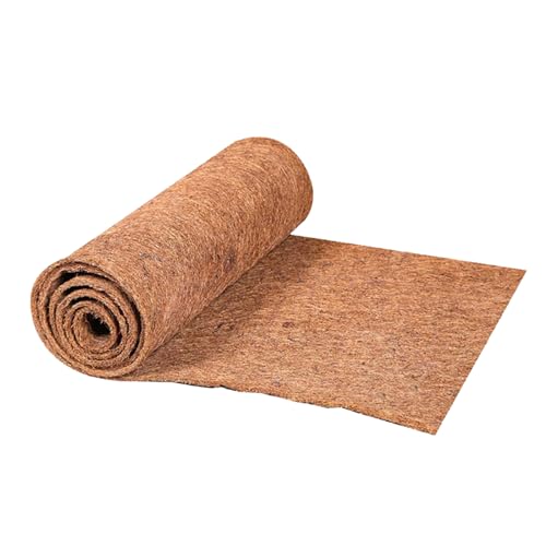 kingsea Kokos Liner Rolle,30CM x 100CM Kokosmatte Pflanzen,Winter Protection Coconut Mat,Unkrautbekämpfung Stoffmatte