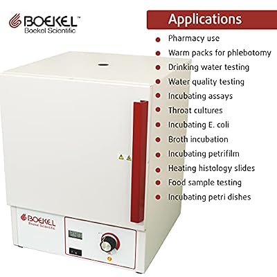Boekel 133000 Economy Digital Incubator, Solid Door, 0.8 cu. ft. Chamber Volume, 115V