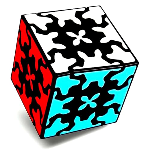 ALaLatois Gear Cube 3x3 with 3D Gear Structure Magic Cube Bl