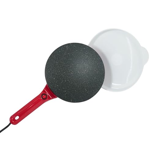VENTEO Crêpière Électrique Antiadhérente Type Poêle À Crêpe Poêle Pancake avec Plaque Chauffante | Cuisson Homogène et Régulière | Appareil de Cuisine pour Préparation de Crêpes Sucrées ou Salées