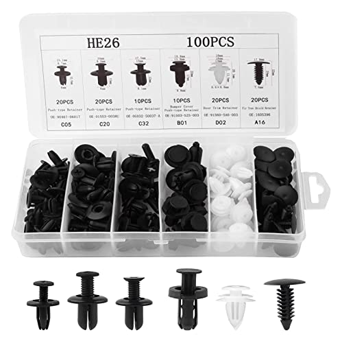 Auto fixation de voiture push rivet pour pare-chocs et panneau de fixation