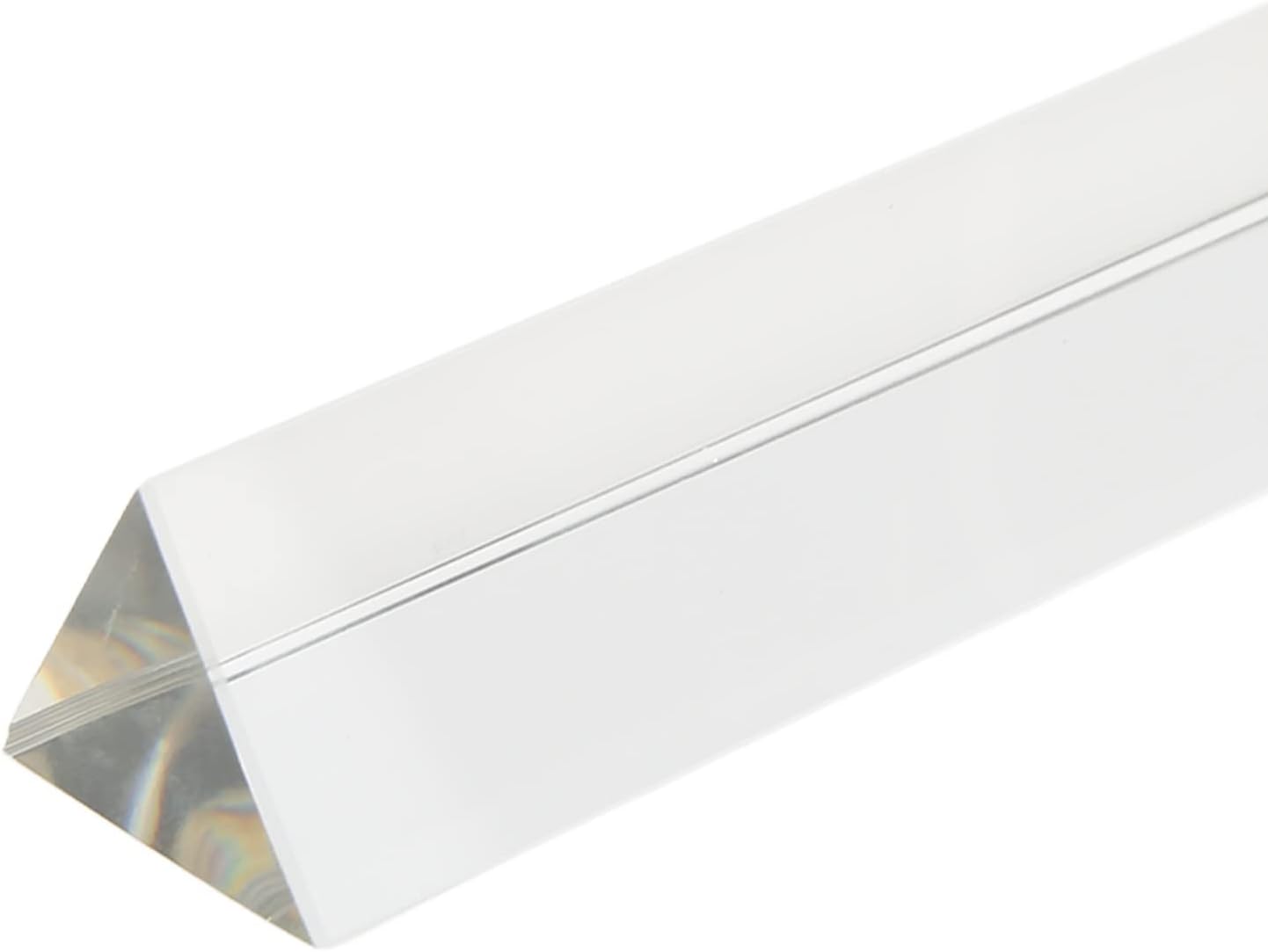 Optical Glass Triangular Prism, Equilateral Physics Teaching Prism for Rainbow Spectrum Photography with 1/4 Screw Hole and Mini Grip for Tripod, Artistic Photo Effects Wedding