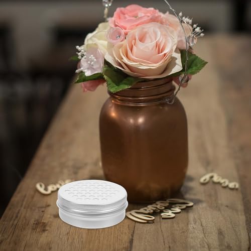 Cajas de aluminio redondas pequeñas con tapa de rosca hermética VINTORKY 7