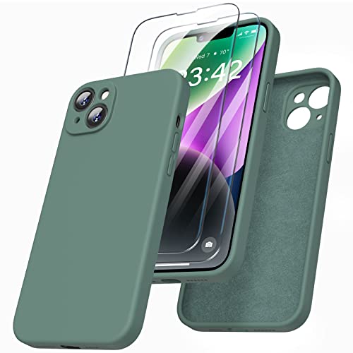 Enskko 4 in 1 Cover per iPhone 14 Plus Silicone e