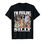 I'm Feeling Silly Funny Cat Meme Bootleg Graphic Men Women T-Shirt