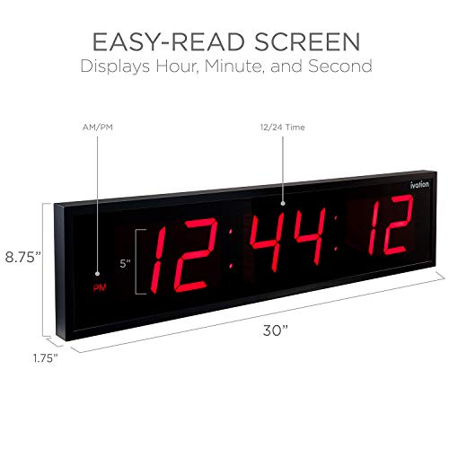 Ivation 36 Inch Digital LED Clock product