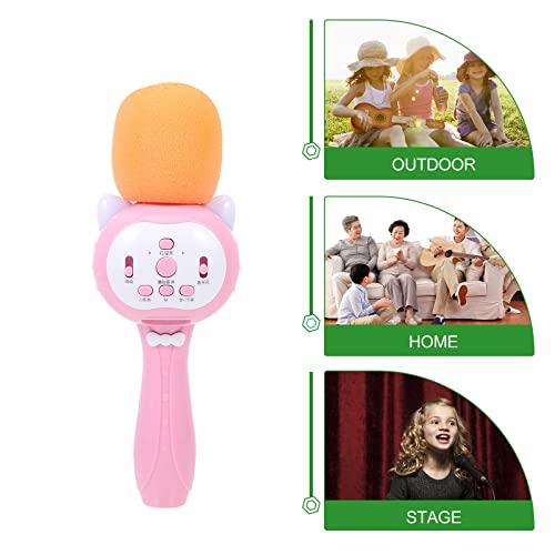 Holibanna 1 conjunto crianças cantando microfone brinquedo bebê crianças fio microfone brinquedo com