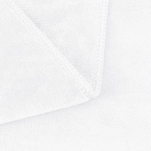 Image of JML Microfiber Bath Towels, Oversized Bathroom Towel 2 Pack 40 inch x 80 inch, Super Absorbent and Fast Drying, Soft Large Microfiber Bath Sheet for Beach, Sport, Fitness, Yoga, White