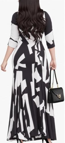 Maxi Dresses for Women Long Dress Casual V-Neck Loose Prom Dresses with Pockets All Seasons2