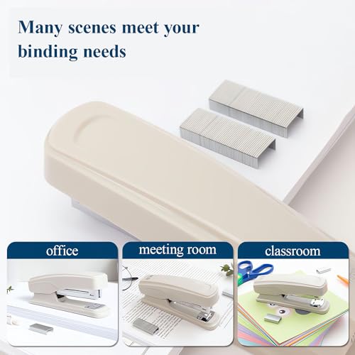 M&G Desktop Stapler with 25 Sheet Capacity, Two Binding Modes, Basic Stapler Set with 1000 Staples and Remover, Durable Staplers for Office School Home (Grey) - Image 6