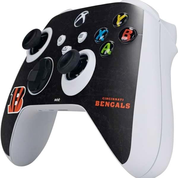 Skinit Decal Gaming Skin Compatible with Xbox Series S Controller - Officially Licensed NFL Cincinnati Bengals - Distressed Design