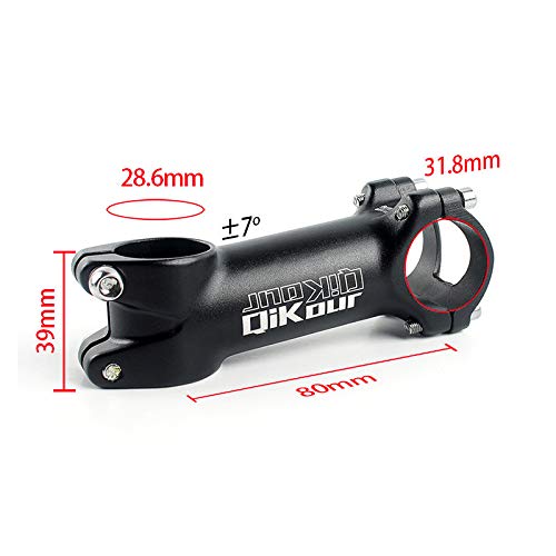 Bike Stem 31.8 Bicycle Stem 7 Degree Handlebar Riser Extender for Road Bike, Mountain Bike, MTB, BMX, Cycling (Only Fit 1.25"/31.8mm Handlebar) (31.8 x 60mm) - Thumbnail 3