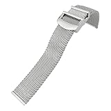 Genre : Unisexe KAXSFE Bracelet de montre en maille tissée acier inoxydable 20 mm et 22, compatible avec les montres IWC Le Petit Prince Mark 18 Portofino Solid(20mm)