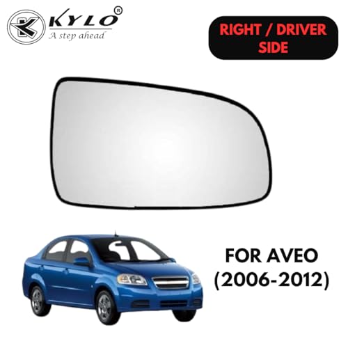 Image of Kylo Aveo (2006-2012) Driver Side (Right Side) Car Side Mirror Glass /Tukdi /Sub Mirror Plate