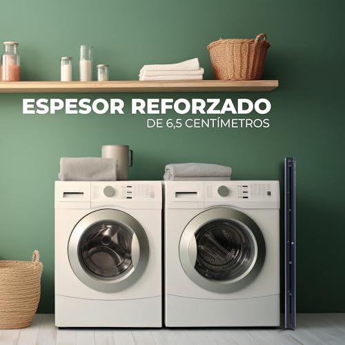 Miniatura 6 de Uziro Escalera Plegable 3 Peldaños, Escaleras Decorativa, Peldaños Anchos Antideslizantes, Ideal Para Uso En Hogar, Cocina Y Oficina, Fácil De Guardar Y Transportar, Resistente Negro, 3 Peldaños