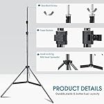 Photo Video Studio 10x7Ft (WxH) Adjustable Background Stand Backdrop Support System Kit with Carry Bag - Image 2