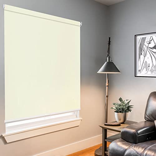Customize Roller Window Blinds- Blackout Shades with Room Darkening, Easy Roll Up and Pull Down, Custom Cut to Size, 25 to 100 inch Wide, Size 39 ½