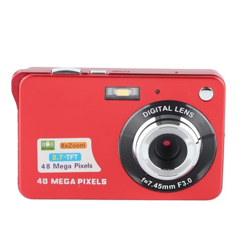 Appareil photo numérique 48MP pour vlogging de vacances avec écran LCD et carte 128Go