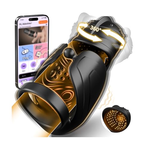 Penis Vibrator Masturbator Sex Spielzeug für die Männer - Penistrainer Masturbieren für Manner mit 360 Swing-Kopf & Starken Vibrationen Eichel Stimulator Sexspielzeug Vibratorensets für Männer Paare