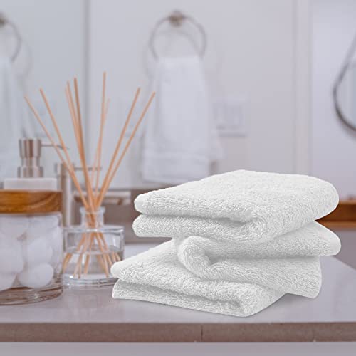 Avalon Salon Towels – 24 Pack White Hand Towels 100% Cotton Spa Towels – 16X27 Inches Highly Absorbable Facial Towels Gym Towels Hair Towels And Face Towels Bulk Small Towels (Not Bleach Proof) #TOP4
