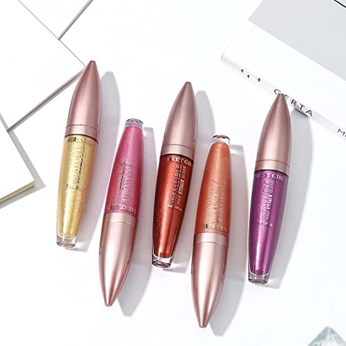 Kisshine Matte Lipstick Purple Metallic Lip Sticks Waterproof Lipsticks Long Lasting Costume Party Lip Makeup For Women And Girls (Purple 12#) #TOP4