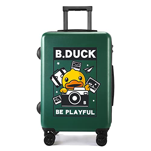 eing Niedlicher Kinder-Koffer, zum Zusammenziehen, Reisen, mit 4 Rädern, Handgepäck, schöne Hartschale, 61 cm (24 Zoll) (Grün) Cover
