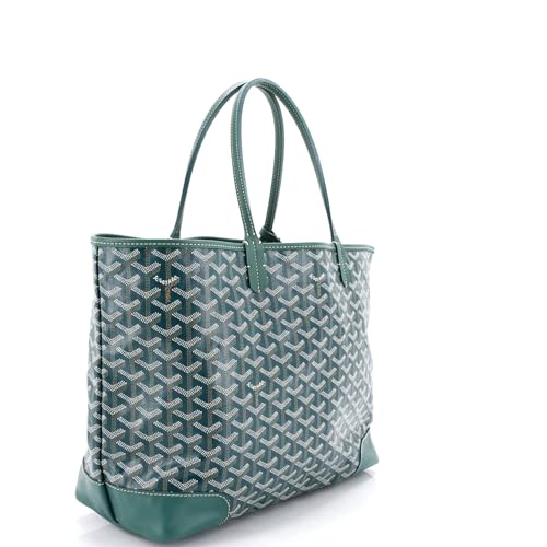 Pre-Loved Artois Tote Coated Canvas MM, Green3