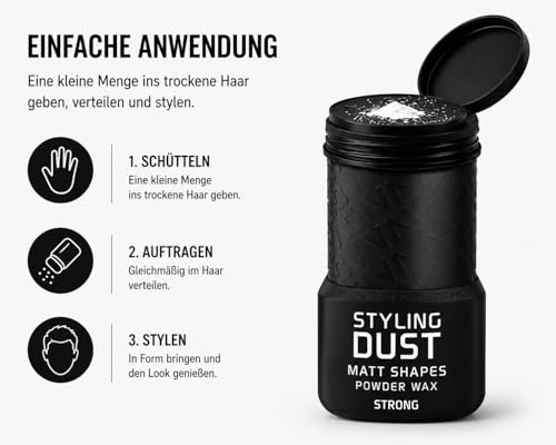 Agiva Hair Styling Powder Wax 02 Black Strong Hold miniatura 4