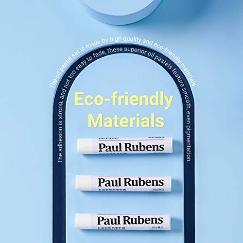 Paul Rubens Oil Pastels, Artist Soft Titanium White Pastels 6 Per Pack, Easy to Mix with Multi-colors for All-purpose Oil Pastel Techniques(White)