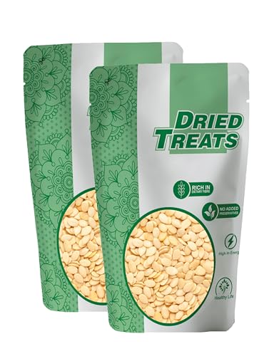 Image of Dried Treats Watermelon Seeds (Tarbooj Beej) 400 Grams (200g X 2) - Raw Watermelon Seeds Packed with Protein, Fiber & Energy to Support Focus & Stamina - Delicious Dried Seeds for Office Lunches, Kids' Study Snacks & Mom's Homemade Halwa, Laddu & Home Made Sweets | Whole Roasted Tarbooj Seed | Raw Watermelon Beej