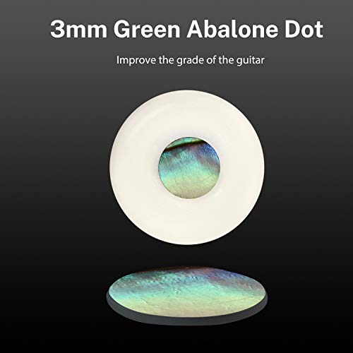 Donner Acoustic Guitar Bridge Pins, 6PCS White Bone Bridge Pins Inlaid 3mm Abalone Dot with Guitar Pins Puller and Sandpaper - image 4