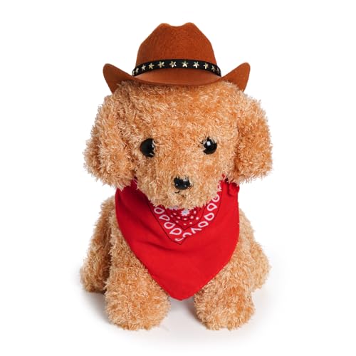 choyaxo-Pet-Cowboy-Costume-Halloween-Costumes-for-Dogs-Cat-Cowboy-Hat-with-Bandana-Scarf-Small choyaxo Pet Cowboy Costume Halloween Costumes for Dogs Cat Cowboy Hat with Bandana Scarf Small