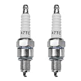 YTFRL 2 PCS Spark Plug, A7TC Spark Plug for GY6 50cc 70cc 90cc 110cc 125cc 150cc ATV Dirt Bike Scooter, High Performance A7TC Sparks Plugs Replacement for U20FSR U22FSR-U C5HA C5HSB