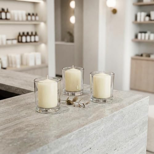 Image of Royal Imports Votive Candles Unscented Candles for Wedding Centerpieces Ivory, Pack of 36 Dripless Wax for Parties, Aromatherapy, Devotional, Home Decor, Spas & Holiday Gifts