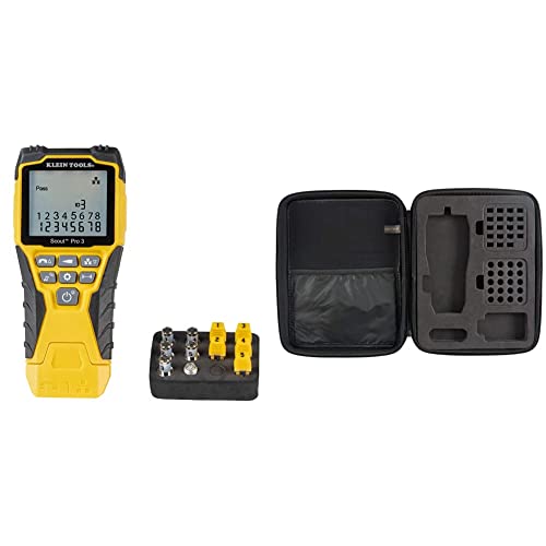 Klein Tools VDV501-851 Cable Tester Kit, 5 Locator Remotes & Klein Tools VDV770-126 Replacement Carrying Case for Scout Pro 3 Series Testers and Locator Remotes, Black