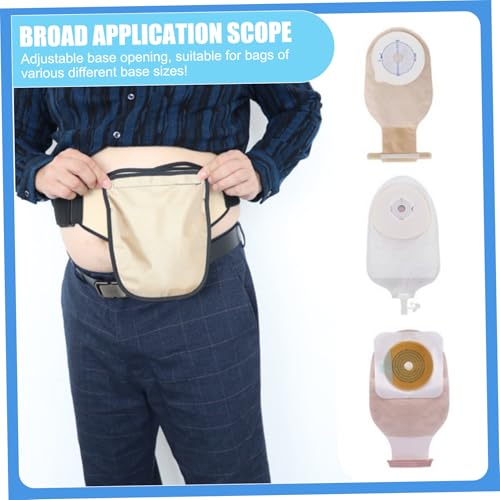 Fundas para bolsas de ostomía lavables de tela impermeable, pack de 2 unidades unisex 3