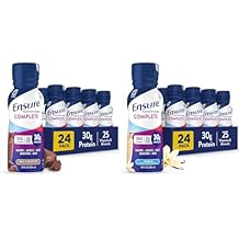 Ensure COMPLETE Nutrition Shake with 30g Protein, Immune Health Nutrients, Chocolate and Vanilla Flavors, Pack of 24 10 fl oz