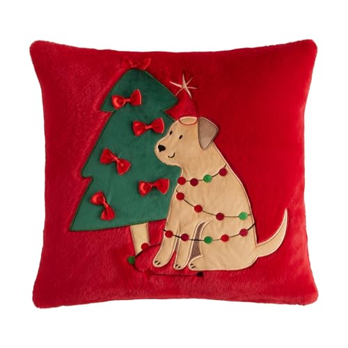 home&you - Zierkissenbezug Pawty, 45x45 cm, Weihnachtsdeko,...