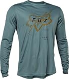 Fox Racing Men's Ranger LS Mountain Bike Jersey, JECTR Sea Foam, Large