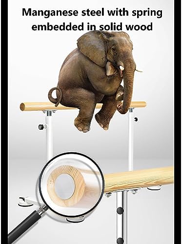 Adjustable Portable Wooden Ballet Barre - Freestanding Dance Pole with Non-Slip Base for Kids & Adults - Perfect for Home Practice & Dance Training Sessions
