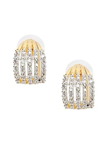 American Diamond Studded Huggie Earrings