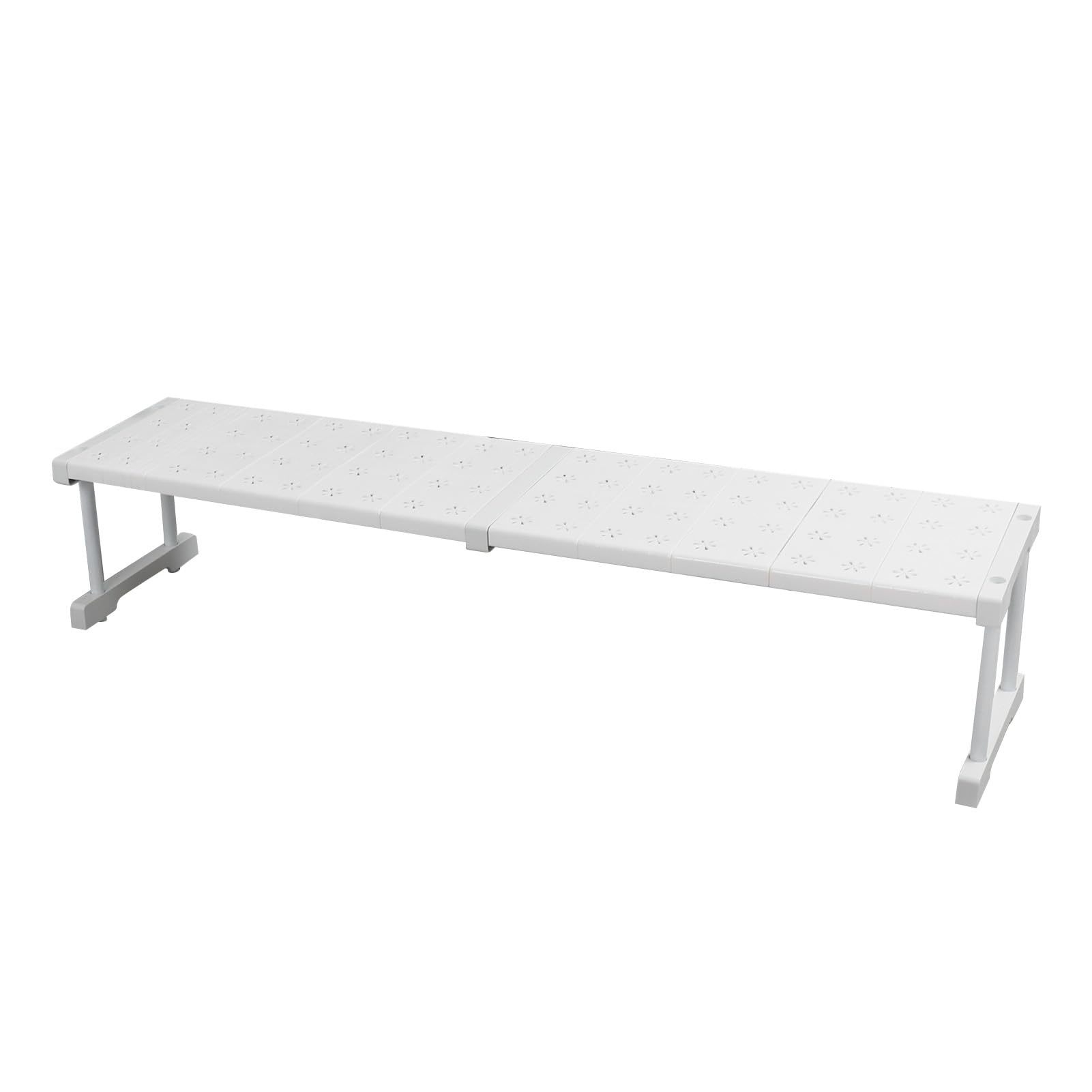 Schrankregal-Organizer, Verstellbares, Platzsparendes Kleiderschrank-Spannregal, Geeignet für Schränke, Kleiderschränke und Waschbecken, 24 cm X 22 cm (Länge 87–108 cm)
